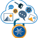 cloud storage gtb shield lock icon
